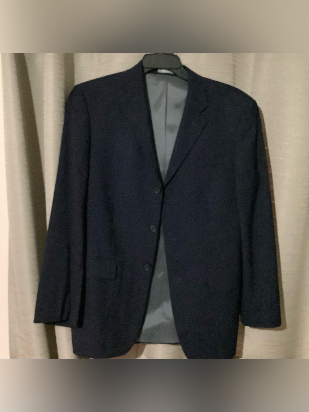 Oscar de la Renta Men's Black Blazer Suit